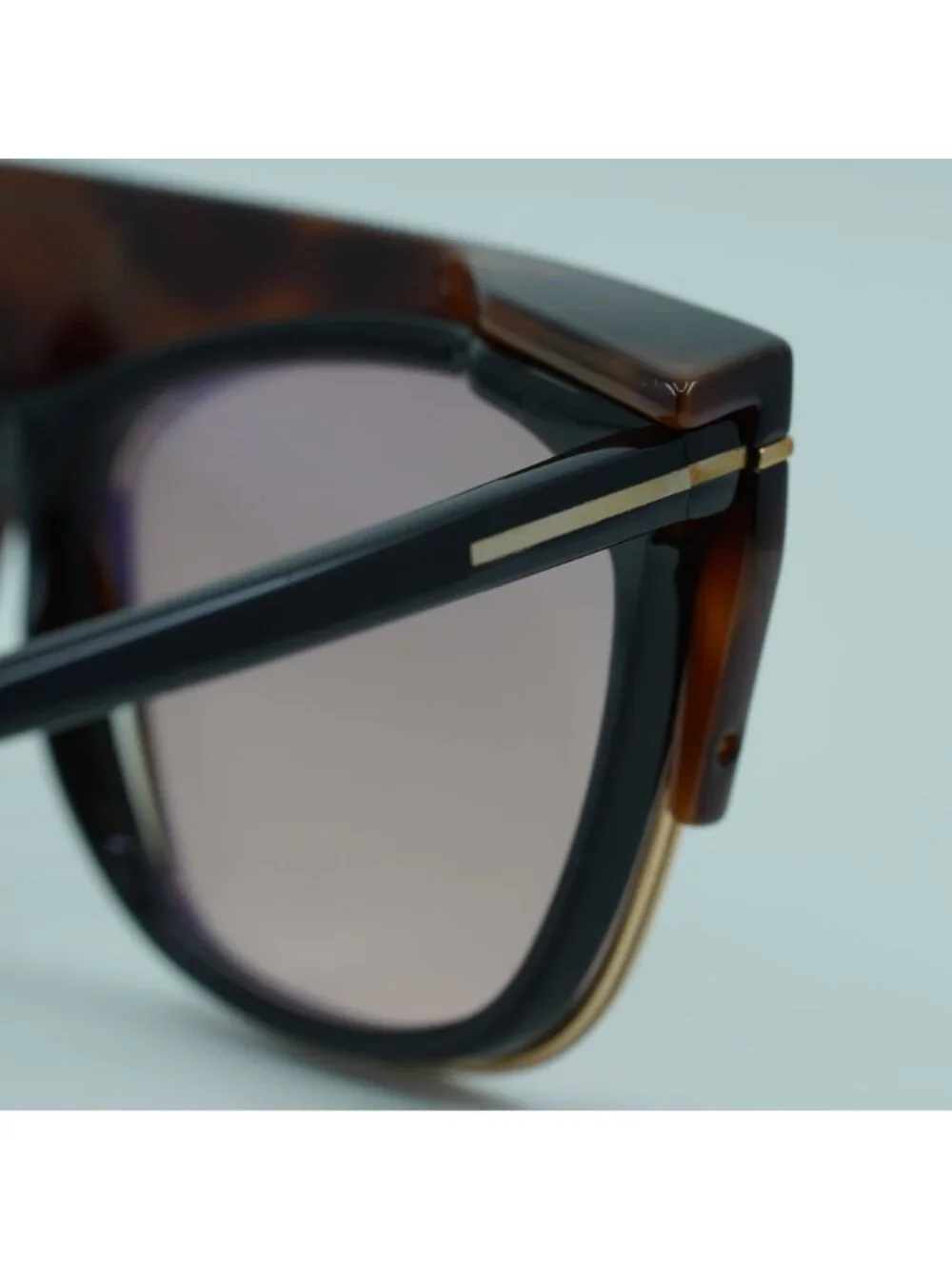 Tom Ford FT5690-B 001 Eyeglasses Black 55mm Cat Eye Frame, Clip-On Havana